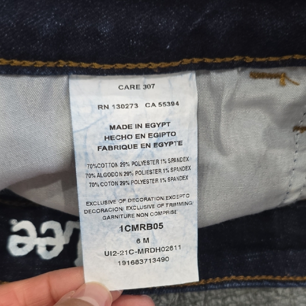 Lee Indigo Denim Shorts - Picture 4 of 4